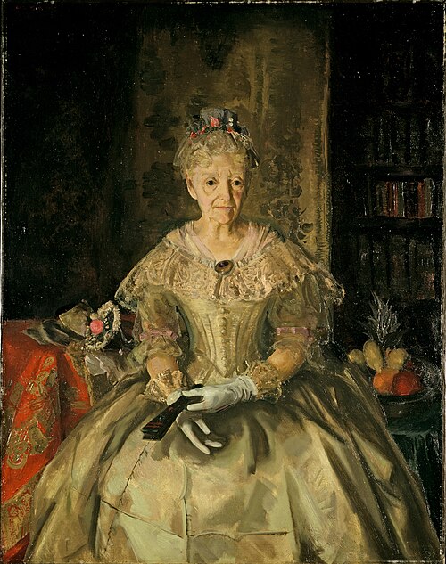 Mrs. T. in Cream Silk, No.1, 1919, George Bellows