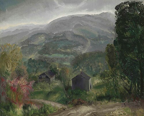 Old Barn, Grey Day, 1920, George Bellows