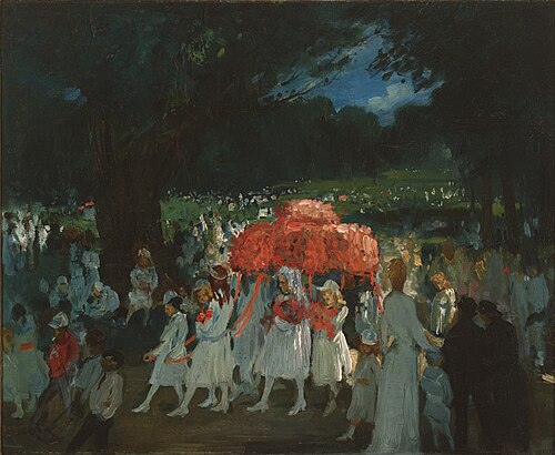 May Day in Central Park, 1905, George Bellows