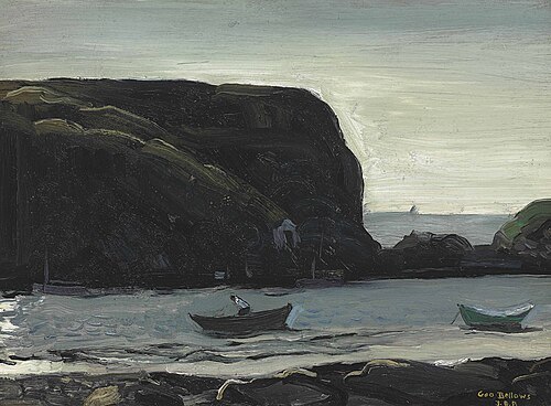 Harbor of Monhegan, Fish Boats, 1911, George Bellows