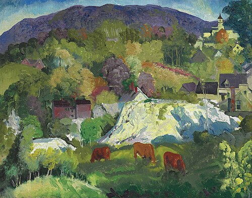 Village on the Hill, 1916, George Bellows