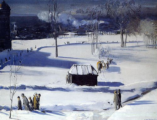 Blue Snow, the Battery, 1910, George Bellows