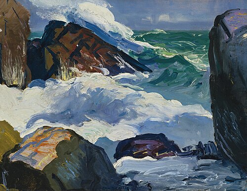 Sunlit surf, 1913, George Bellows