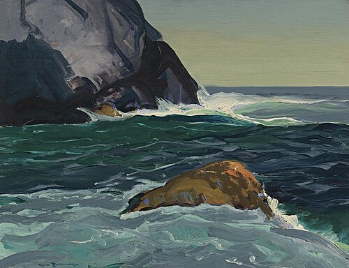 Sun Shadows (Rocks at Monhegan), 1913, George Bellows