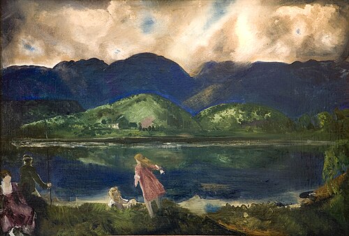 Coopers Lake, Woodstock, 1924, George Bellows