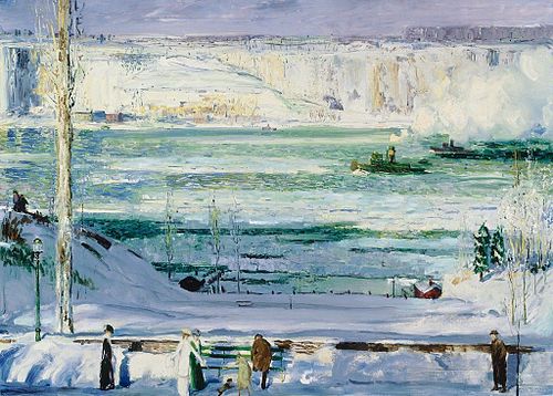 Snow-Capped River, 1911, George Bellows