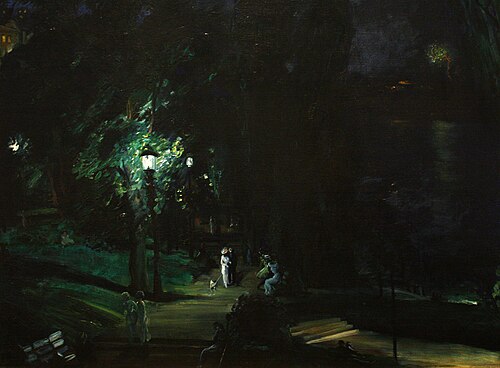 Summer Night, Riverside Drive, 1909, George Bellows