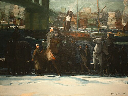 Snow Dumpers, 1911, George Bellows