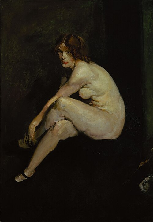 Nude Girl, Miss Leslie Hall, 1909, George Bellows