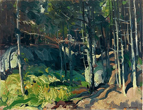 Fern Woods, , George Bellows