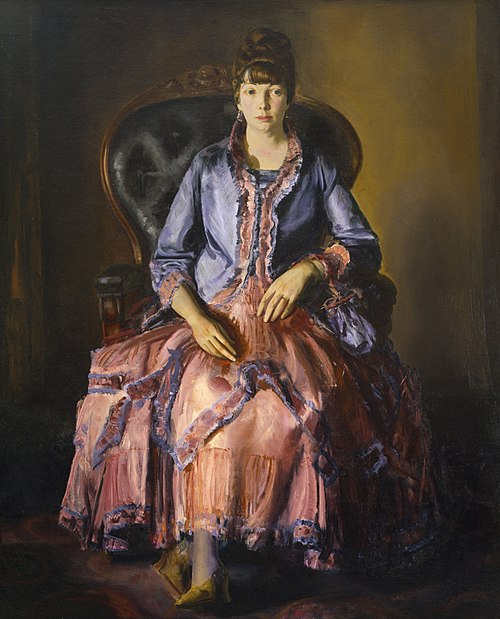 Emma in a Purple Dress, 1920, George Bellows