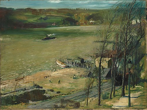 Up the Hudson, 1908, George Bellows