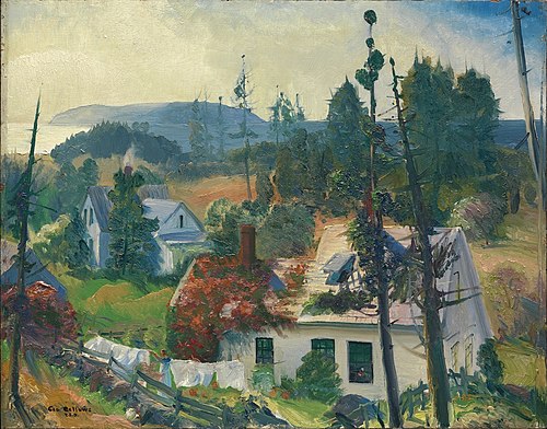 The Red Vine, Matinicus Island, Maine, 1916, George Bellows