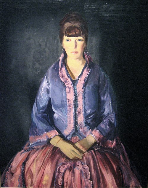 Emma in the Purple Dress, 1919, George Bellows