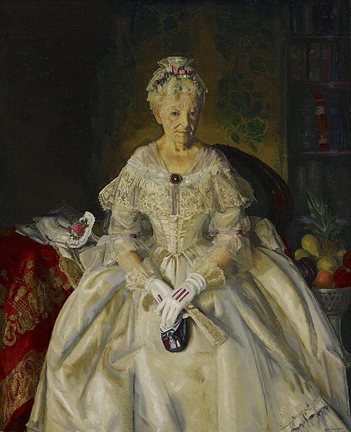 Mrs. T. in Cream Silk, No.2, 1920, George Bellows