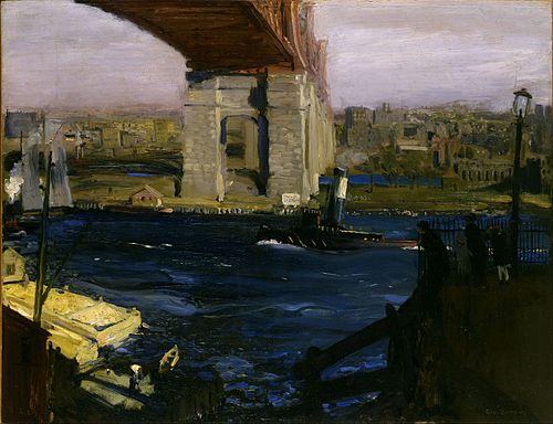 Bridge, Blackwell’s Island, 1909, George Bellows