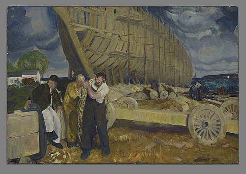 Builders of Ship, 1916, George Bellows
