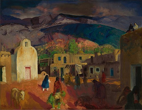 Pueblo Tesuque, No. 2, 1917, George Bellows