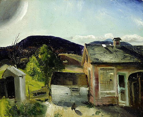 The Village Houses, 1920, George Bellows
