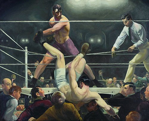 Dempsey and Firpo, 1924, George Bellows