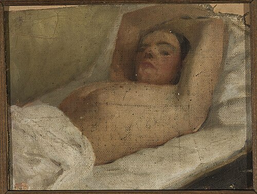 Study of a reclining woman, 1880, Ian Tsionglinski