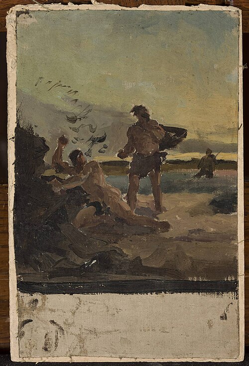 Brother robbers, sketch for a painting, 1881, Ian Tsionglinski