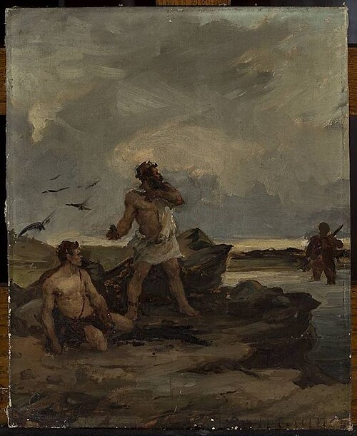 Brother robbers, sketch for a painting, 1881, Ian Tsionglinski