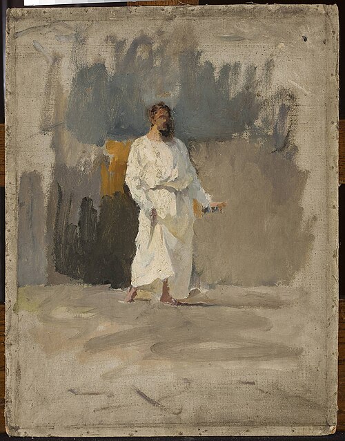 Study of Christ for the painting “Pool of Siloam”, 1885, Ian Tsionglinski