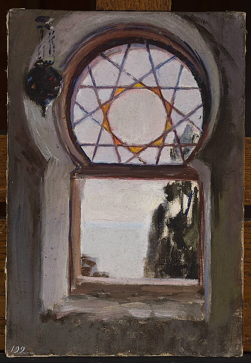 Window of the Bakhchi-Dere villa in Yalta. From the journey to Crimea, 1893, Ian Tsionglinski