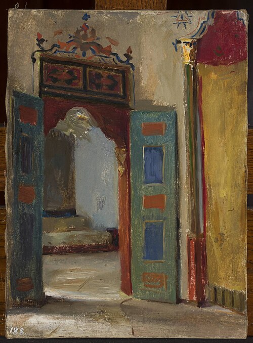 Interior of the khan’s palace in Bakhchisaray. From the journey to Crimea, 1893, Ian Tsionglinski