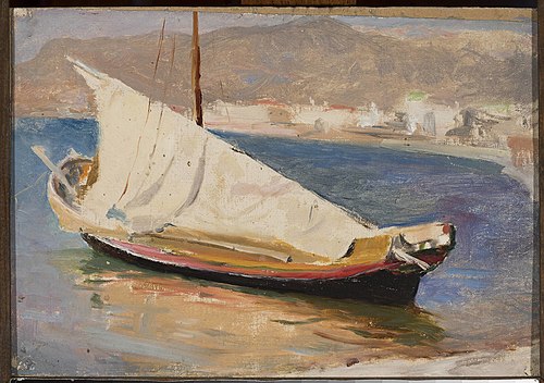 Sail boat – Yalta. From the journey to Crimea, 1893, Ian Tsionglinski