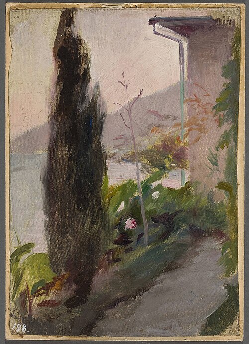 Garden of the Bakhchi-Dere villa in Yalta. From the journey to Crimea, 1893, Ian Tsionglinski