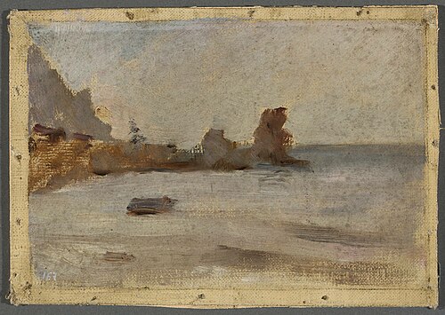 Seaside in Gurzuf. From the journey to Crimea, 1893, Ian Tsionglinski