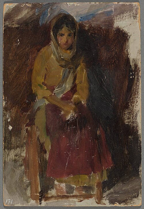 Girl. From the journey to Crimea, 1893, Ian Tsionglinski