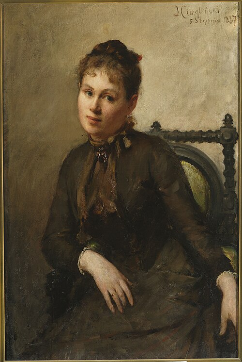 Portrait of Helena Piltz née Rymowicz, 1887, Ian Tsionglinski