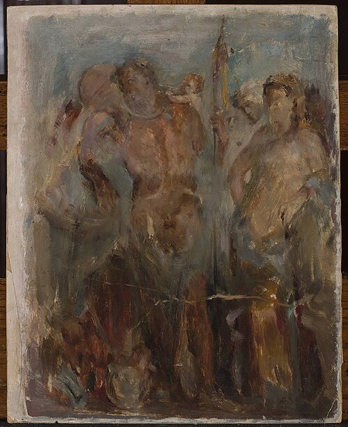 Copy of a Pompeii fresco in Naples, 1890, Ian Tsionglinski