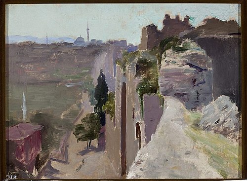 Justinian's wall. From the journey to Constantinople, 1893, Ian Tsionglinski