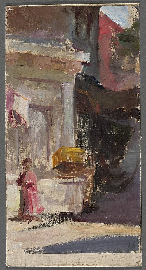 Street fragment. From the journey to Constantinople, 1893, Ian Tsionglinski