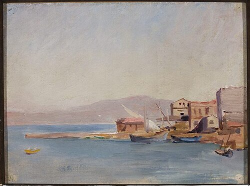 Harbour – study. From the journey to Constantinople, 1893, Ian Tsionglinski