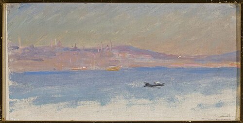 View of Constantinople. From the journey to Constantinople, 1893, Ian Tsionglinski