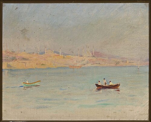 Marine landscape. From the journey to Constantinople, 1893, Ian Tsionglinski