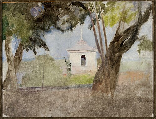 Shrine in Talashkino – northern side study, 1896, Ian Tsionglinski