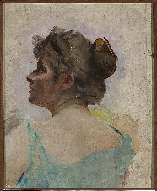 Study of the head for the painting “Symbolic dance”, 1897, Ian Tsionglinski