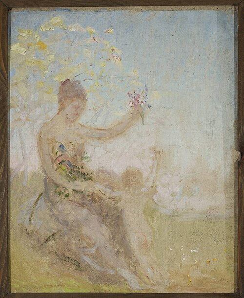 Sketch for the panel “Springtime” for the Bakhchi-Dere villa in Yalta, 1899, Ian Tsionglinski