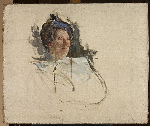 Portrait of Alina Doré, singer, 1900, Ian Tsionglinski