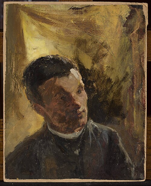 Portrait of Alexander Lensky (1847–1908), Russian artist, , Ian Tsionglinski