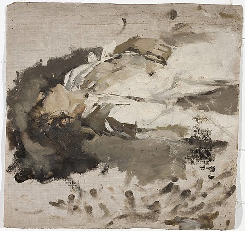 Sketch of a woman in white clothes, , Ian Tsionglinski