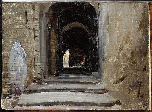 Via Dolorosa in Jerusalem. From the journey to Palestine, 1901, Ian Tsionglinski