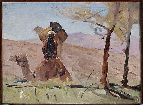 Desert. Resting in Mount Lebanon. From the journey to Palestine, 1901, Ian Tsionglinski