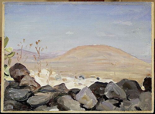 Mount Tabor. From the journey to Palestine, 1901, Ian Tsionglinski